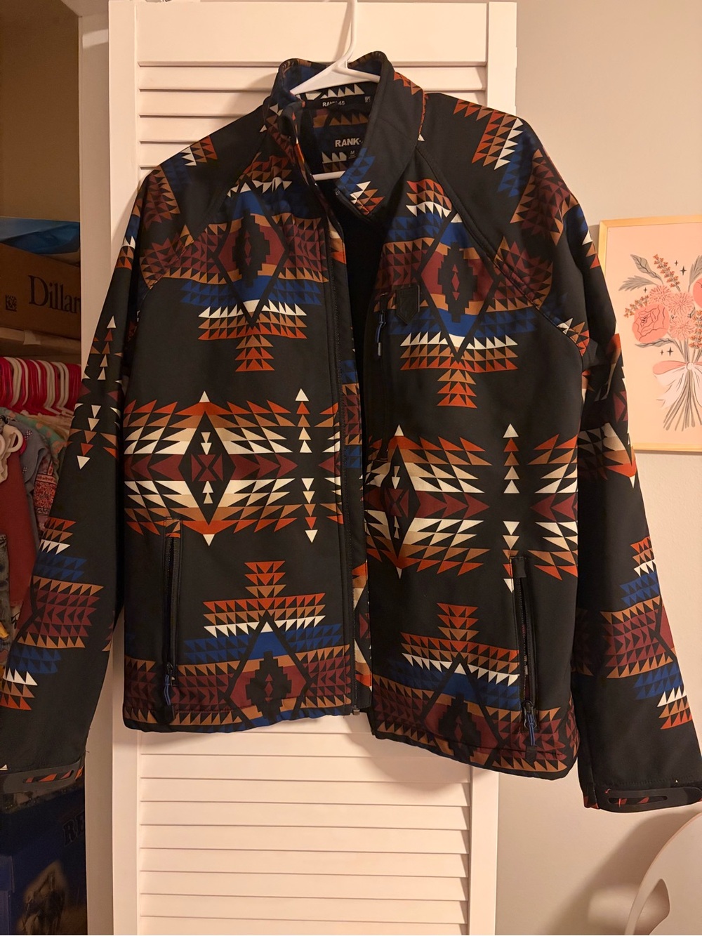 Rank 45 Aztec Softshell Jacket Mens M